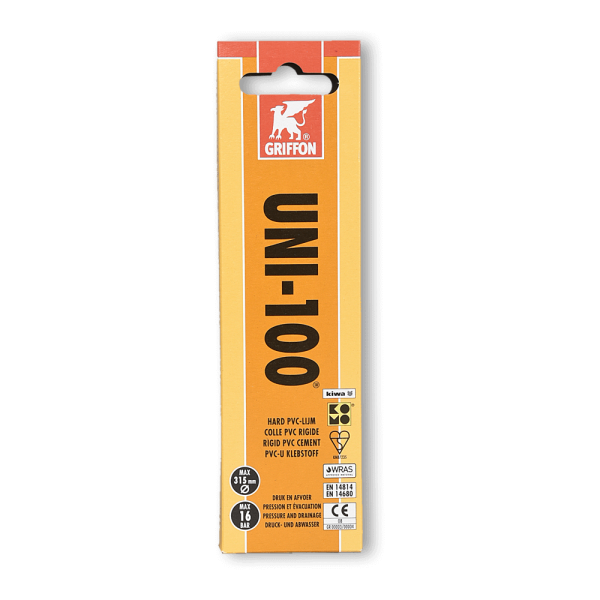 Griffon Uni 100 PVC Kleber optimal für PVC Rohrverklebungen geeignet